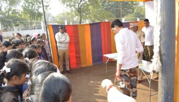 एस पी सी अंतर्गत बाह्य वर्ग श्वान पथक  धुळे