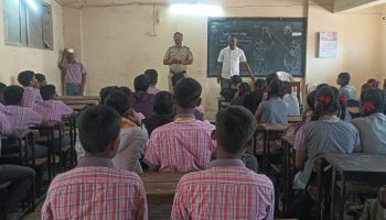 कासारवडवली पोलीस ठाणे  हद्दीतील आदर्श विद्यालय मराठी माध्यमिक शाळा वडवली ठा