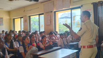 दिनांक 06-04-2026 रोजी सकाळी 10-30 ते 11-45वा. पावेतो  चितळसर पोलीस स्टेशन हद्दीतील अनमोल विदयामंदिर मराठी माध्यमिक शाळा म्हाडा कॉलनी वसंतविहार येथे ” स्टुडंट पोलीस कॅडेट ” या कार्यक्रम अंतर्गत प्रशिक्षण कार्यशाळा घेण्यात आली.